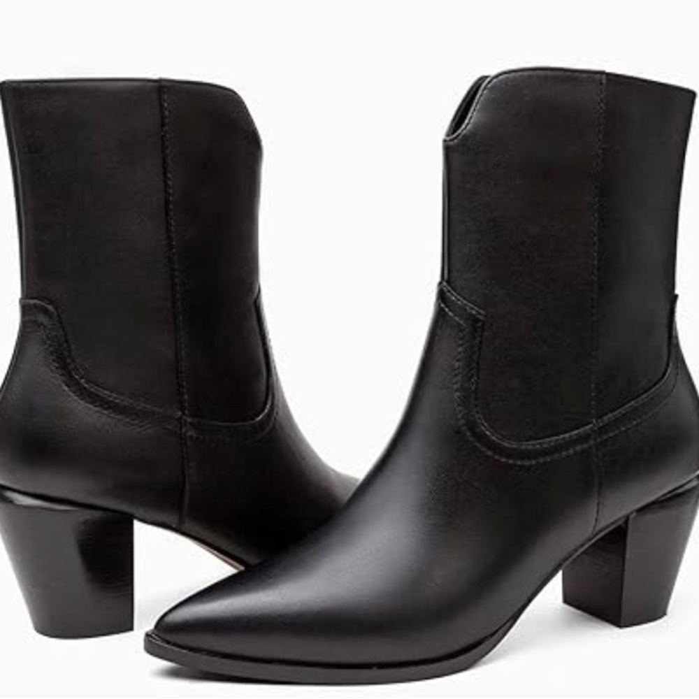 ⏺️ Línea Paolo Wonder Bootie in Black Leather ⏺️